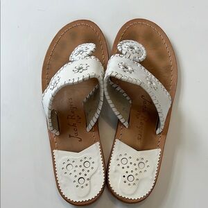 Jack Rogers White Sandals